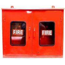 Mild Steel Double Door Fire Hose Cabinet 30 m_0