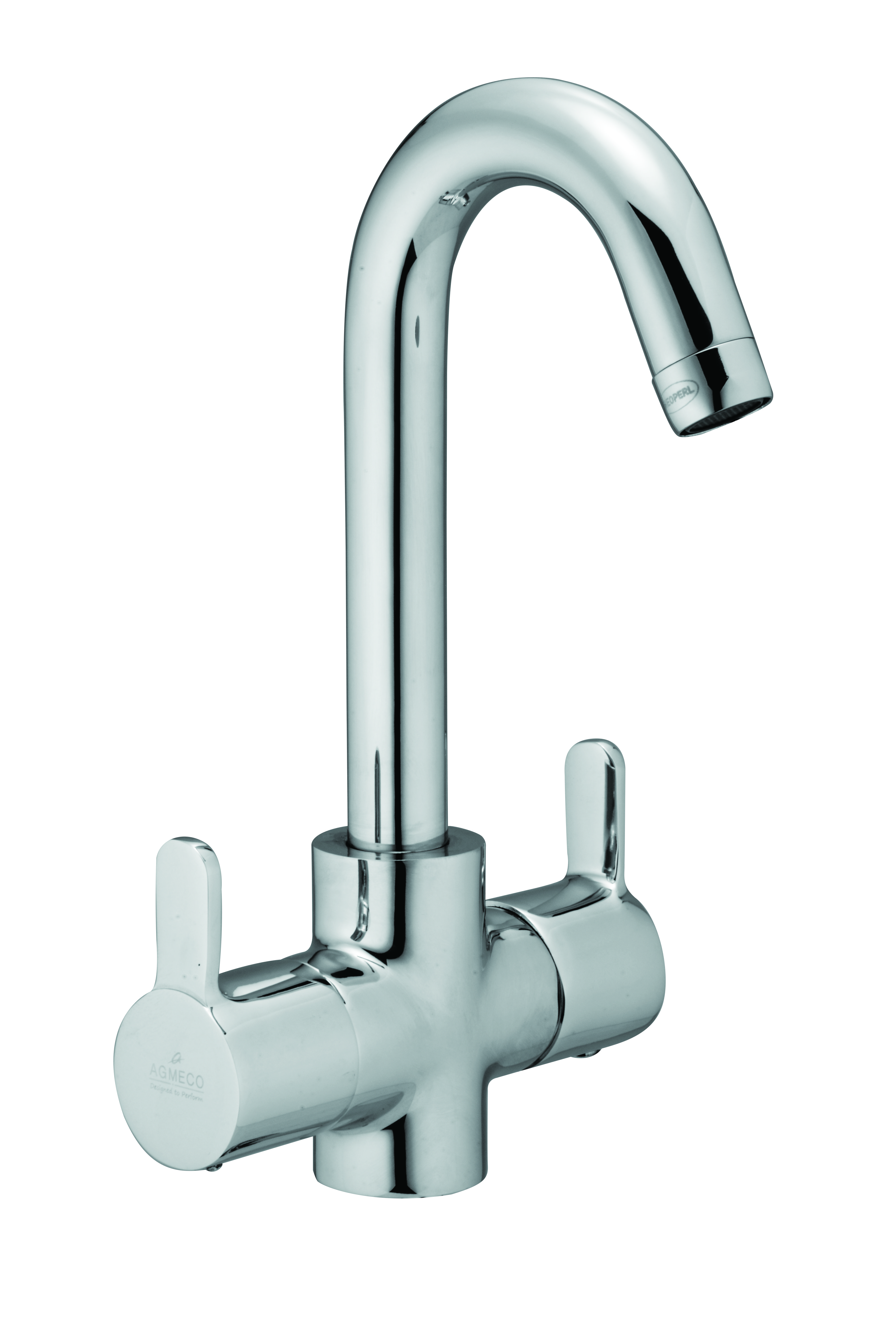 AGMECO Chrome Plated Central Hole Basin Mixer Faucet OBP00111_0