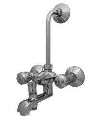 AGMECO Chrome Plated 3 in 1 Wall Mixer Faucet CR 0216E_0