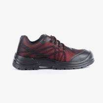 Vaultex Rubber Steel Toe Safety Shoes Black and Maroon_0