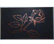 Floor Mats Printed Rubber 40 x 60 cm Black_0
