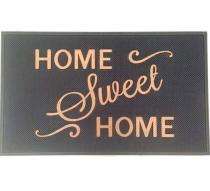 Rectangular Rubber Pin Mat Doormat 9.6 x 12 Inch  Black_0