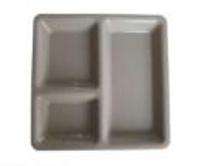 Plastic Disposable Plates Rectangular 9 inch White_0