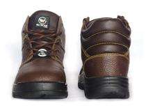 GO WORK Colorado Print Leather Steel Toe Safety Shoes Brown_0