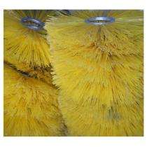 Nylon Sweep Cleaning Brush Metallic Handle Yellow_0