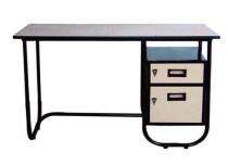 Simple Office Tables Black Stainless Steel_0