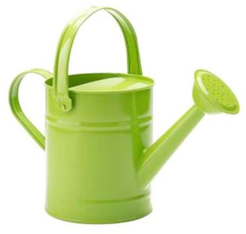 Metal 5 L Round Green Gardening Cans_0