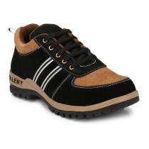 007 Real Leather Steel Toe Safety Shoes Black, Brown and White_0