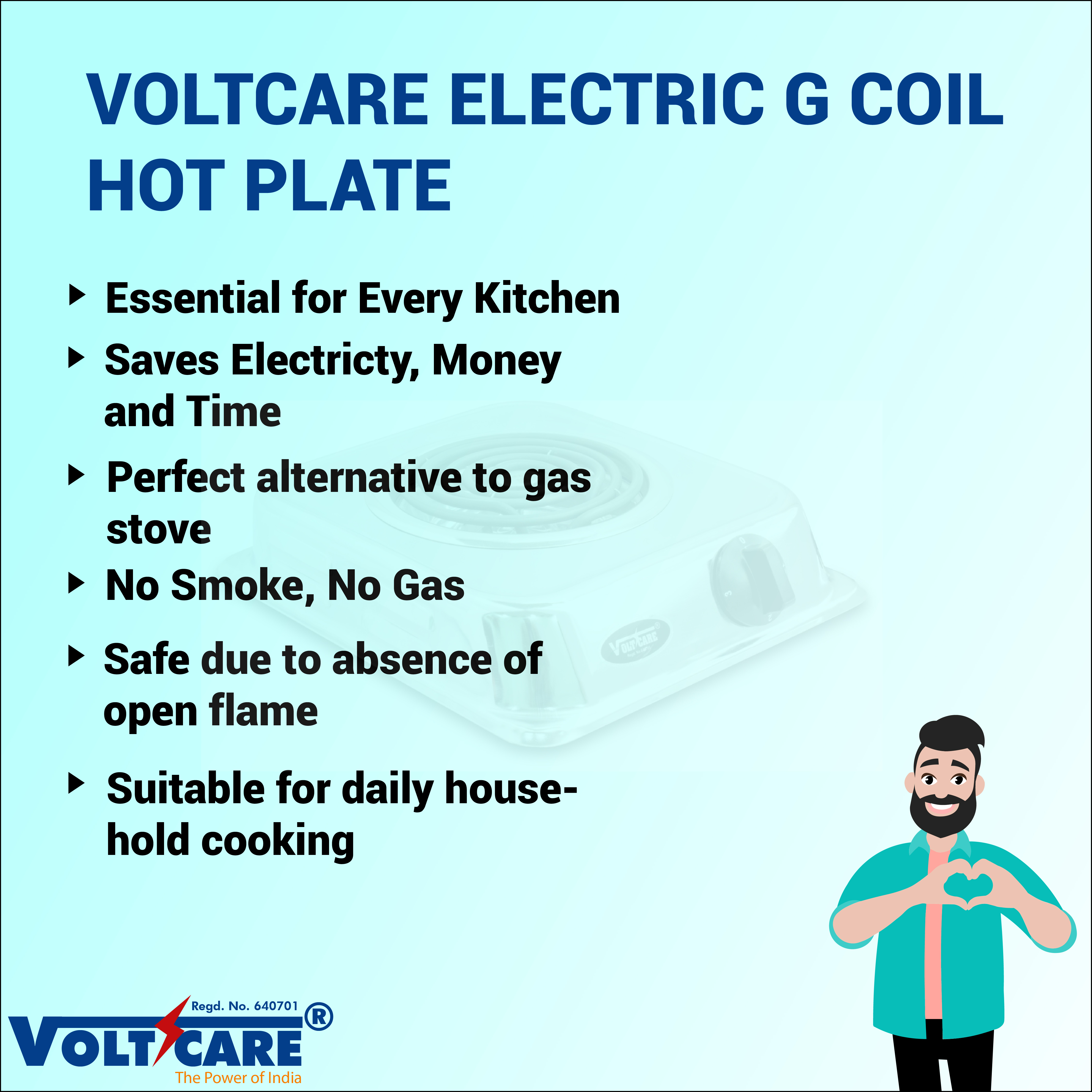 Voltcare Radiant 1250 W Induction Cooktop_3