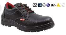 BLACK STEEL BS9041 RG Real Leather Steel Toe Safety Shoes Black_0