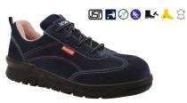 BLACK STEEL LS03 Suede Leather Steel Toe Safety Shoes Black_0