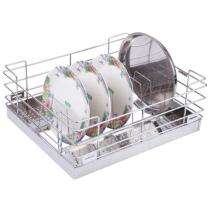 SCORAPIO Stainless Steel Rectangular Plate Holder Kitchen Storage Organiser 2_0