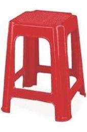 Stools Backless Fiber Red_0