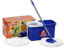 Gala Spin Bucket Mop Cotton 4 ft Blue_0