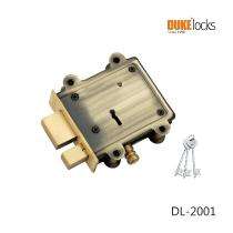 DUKE Mild Steel and Brass Lever Combination Key Door Locks DL2001BA_0