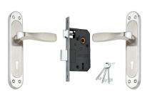 DUKE SS, Brass and Zinc Lever Combination Key & Latch Door Locks MH1004SSKY_0