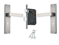 DUKE SS, Brass and Zinc Lever Combination Key & Latch Door Locks MH1005SSKY_0
