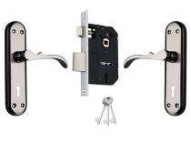 DUKE SS, Brass and Mild Steel Lever Combination Key & Latch Door Locks MH604BSKY_0