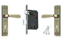 DUKE SS, Brass and Mild Steel Lever Combination Key & Latch Door Locks MH607BAKY_0