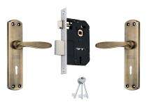 DUKE SS, Brass and Mild Steel Lever Combination Key & Latch Door Locks MH624BAKY_0
