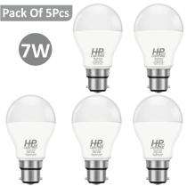 HP LED LIGHTING 7 W Cool White B22 5 piece LED Bulbs_0