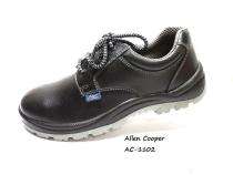 Allen Cooper 1102 Leather Steel Toe Safety Shoes Black_0