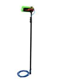 Prasham Green Soft Nylon Waterfed Pole Cleaning Brush Fiberglass Handle Black_0