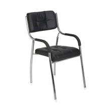 TIWAM Waiting Black 480 x 535 x 505 mm Stainless Steel Office Chairs_0
