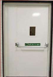 PACIFIC 120 Minutes rated Single/Double Rebate Fire Check Door Metal Fire Door_0