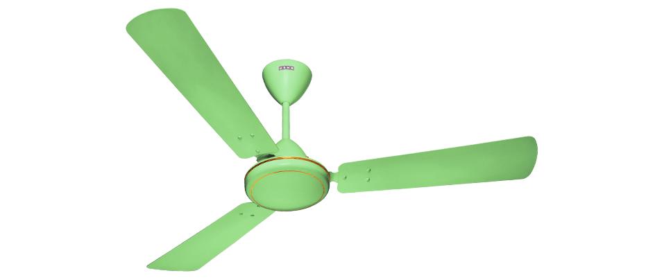 USHA 1200 mm 3 Blades 80 W Mast Metallic Green Ceiling Fans_0