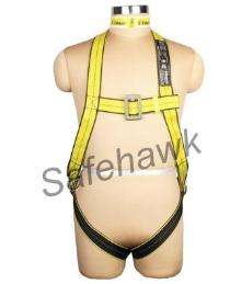 SAFEHAWK Synthetic Fibre Full Body Snap, Screw, Scaffolding Safety Harness Standard Size_0