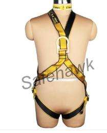 SAFEHAWK Polyester Full Body Forging Spring, Snap Spring Safety Harness Standard Size_0