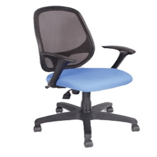 New Rathna Safes Revolving Blue 915 x 635 x 605 mm Plastic Office Chairs_0