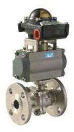 UTVC 15 - 100 NB Pneumatic Actuator ASTM A216 WCB Ball Valves Flanged_0