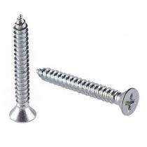 Flat M10 10 mm Self Tapping Screws Aluminium_0