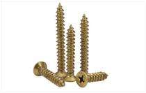 Flat M10 10 mm Self Tapping Screws Brass_0