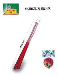 Vimal Plastic Hard Broom 24 Inch Red_0