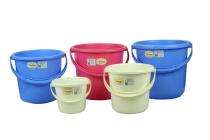 Sofiya Plastic 18 L Bucket 13"x13"x17" Pink, Yellow, Green, Blue etc_0