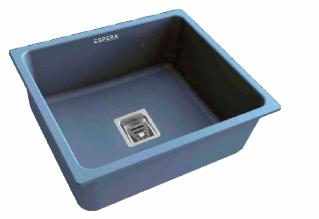ESPERA METALLIC Kitchen Sink Single Bowl GRAPHITO 16X18X8 Inch_0