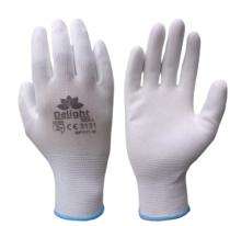 Delight Knitted 13 Gauge White Polyester Safety Gloves MPU11-W L_0