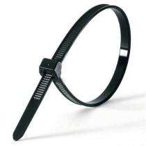 Nylon PA66 UL94V2 100 mm 1.8 mm Cable Ties Black_0
