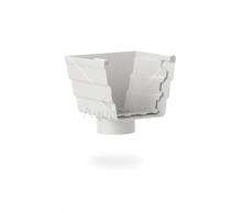 Aquastar 140 mm Corrugated Square White UPVC Stop End Drop_0