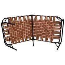 MS Folding Bed Polyester Niwar 6x3x1.5 ft Red_0