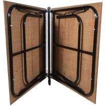MS Folding Bed  6x3x1.5 ft Black and Brown_0