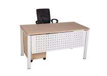 ABP Computer Office Tables Brown, White Wooden_0