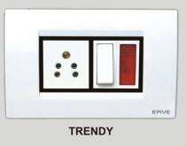 B'FIVE B-73T 3 Module White Modular Switch Plate Cover_0
