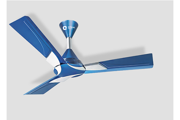 Orient Wendy 1200 mm 3 Blades 70 W Azure Blue and Silver Ceiling Fans_0