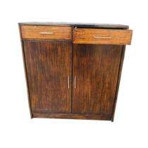 Wooden 2 Shelves Shoe Rack 8 Pairs 3 x 2.5 ft Brown_0