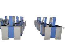 galvanized iron Laboratory Table blue_0