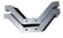 Mild Steel 11 KV Hot-Dip Galvanized V Type Cross Arm_0